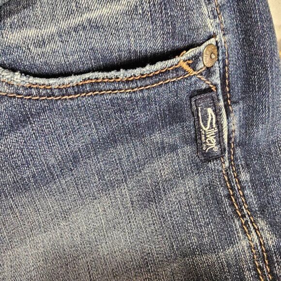 NWT SILVER JEANS AVERY SKINNY CROP ULTRA CURVY HIGH RISE SIZE 30 WOMENS - Picture 11 of 16